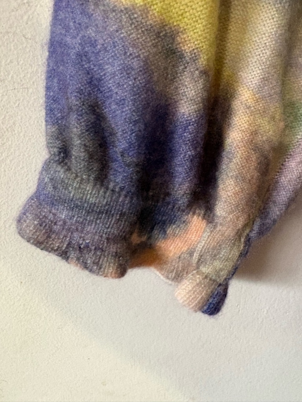 Anthropologie Multicolor Watercolor 100% Cashmere Crewneck Sweater - Picture 4 of 9